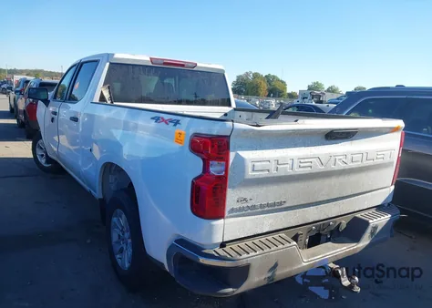 2024 Chevrolet Silverado 1500 4Wd Standard Bed Wt из США, поврежденный, VIN 3GCUDAEDXRG353443